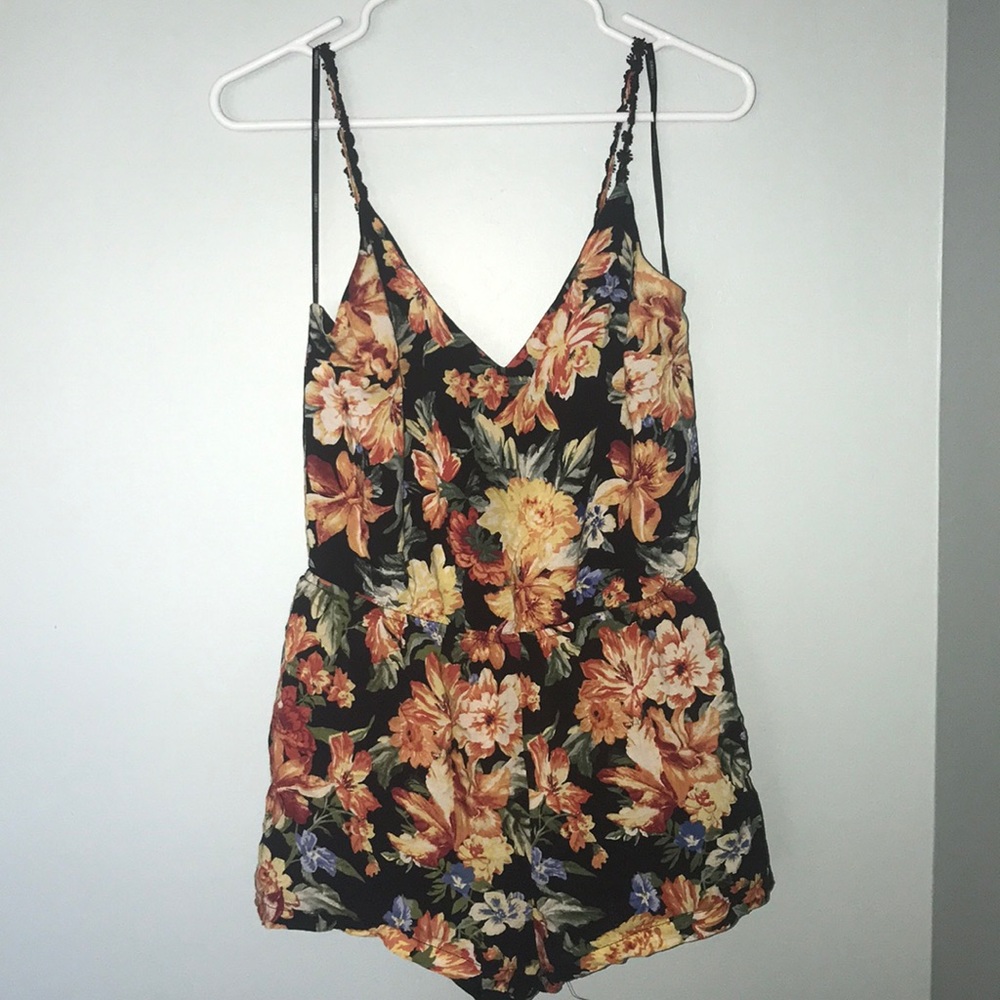 Forever 21 floral romper